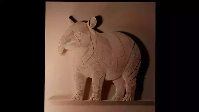 Tapir CNC 3d Print High Relief Sand Casting