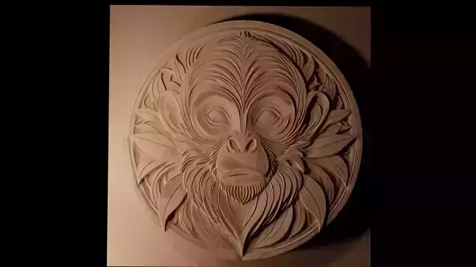 Spider Monkey CNC 3d Print High Relief Sand Casting