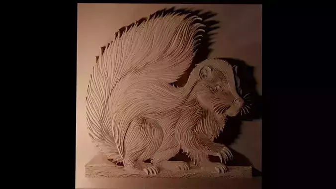 Skunk CNC 3d Print High Relief Sand Casting