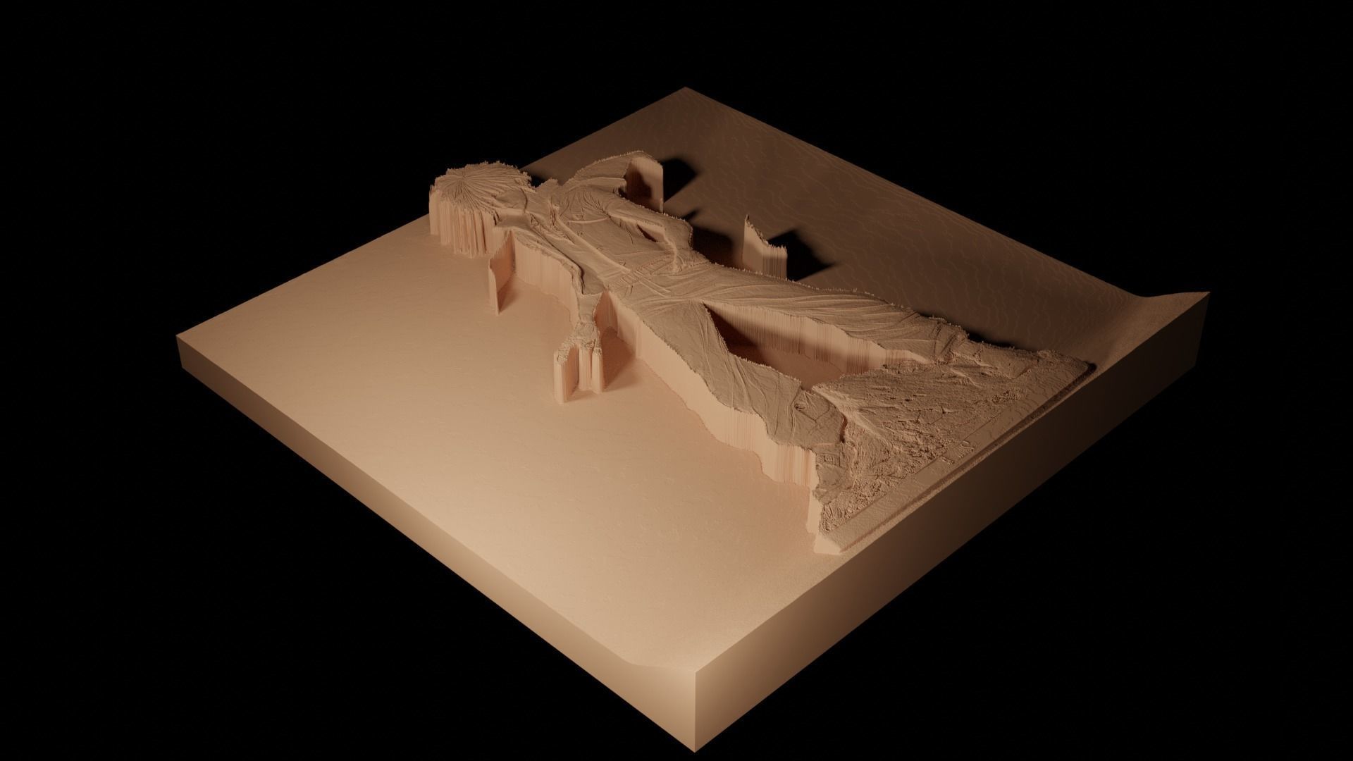 Shoto Todoroki CNC 3d Print High Relief Sand Casting 3D print model_2