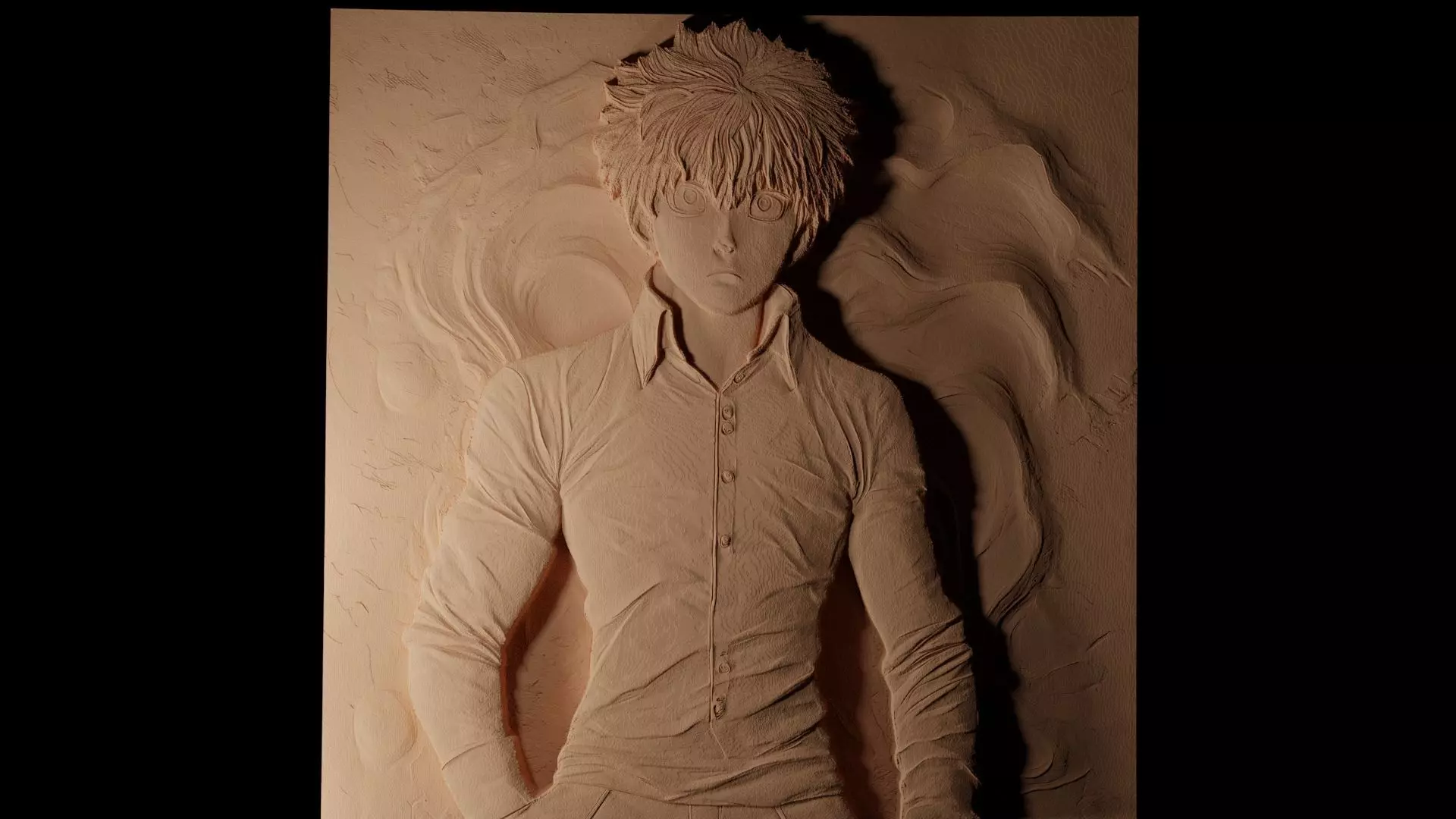 Shigeo Kageyama CNC 3d Print High Relief Sand Casting 3D print model_0