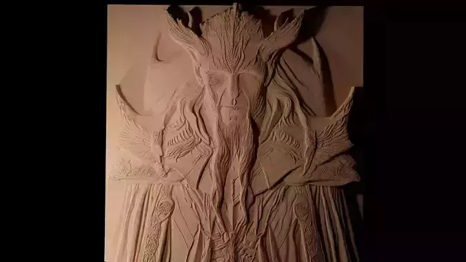 Sauron CNC 3d Print High Relief Sand Casting