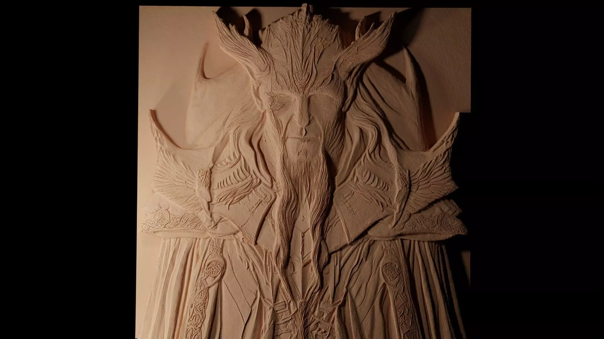 Sauron CNC 3d Print High Relief Sand Casting 3D print model_0