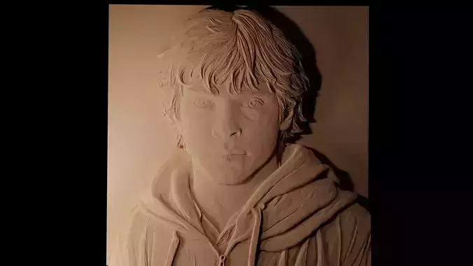 Ron Weasley CNC 3d Print High Relief Sand Casting