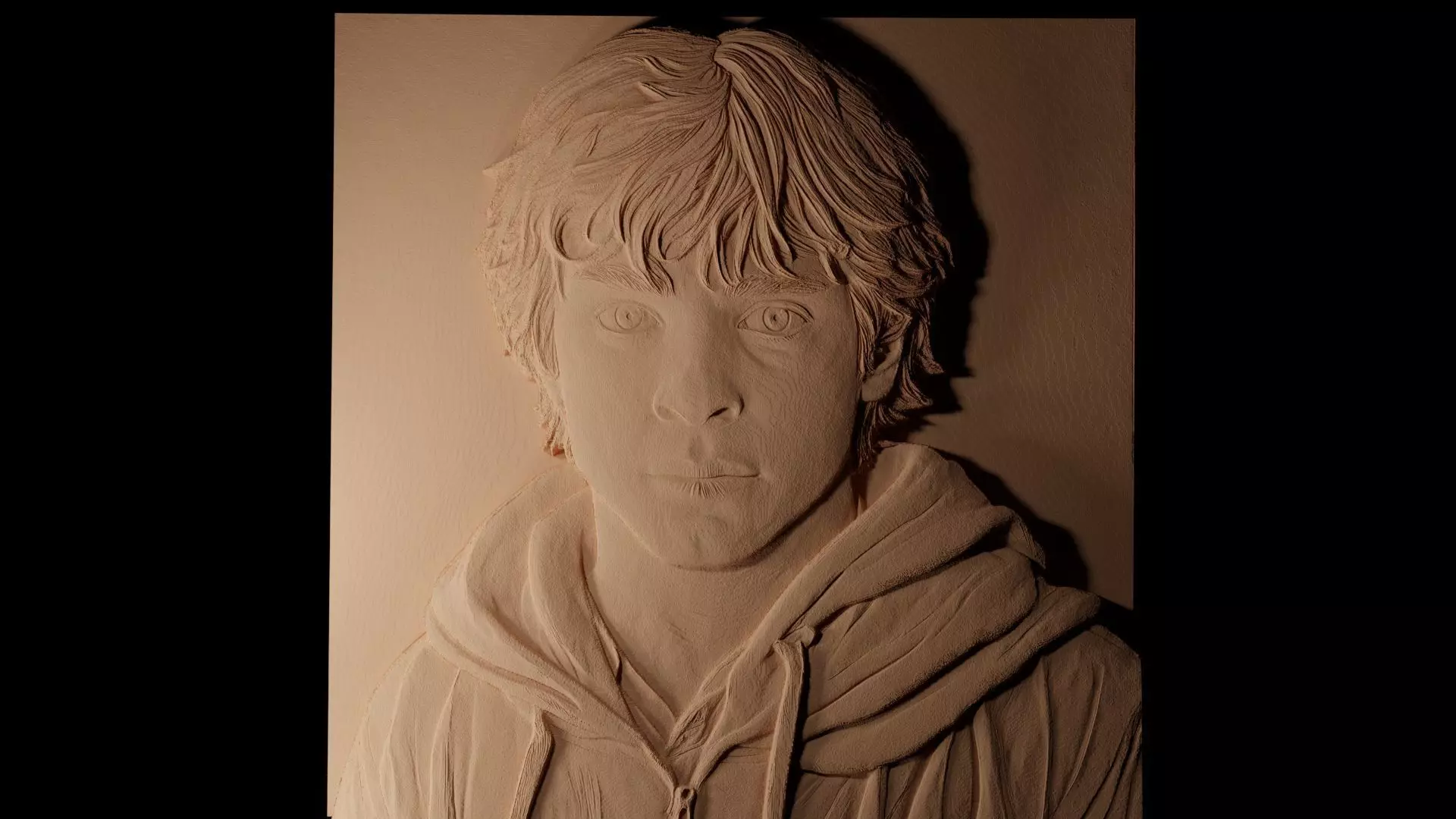Ron Weasley CNC 3d Print High Relief Sand Casting 3D print model_0