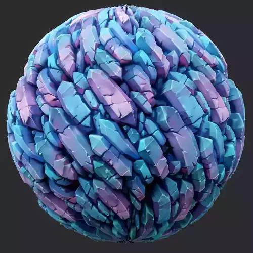 Stylized Crystal Seamless Texture