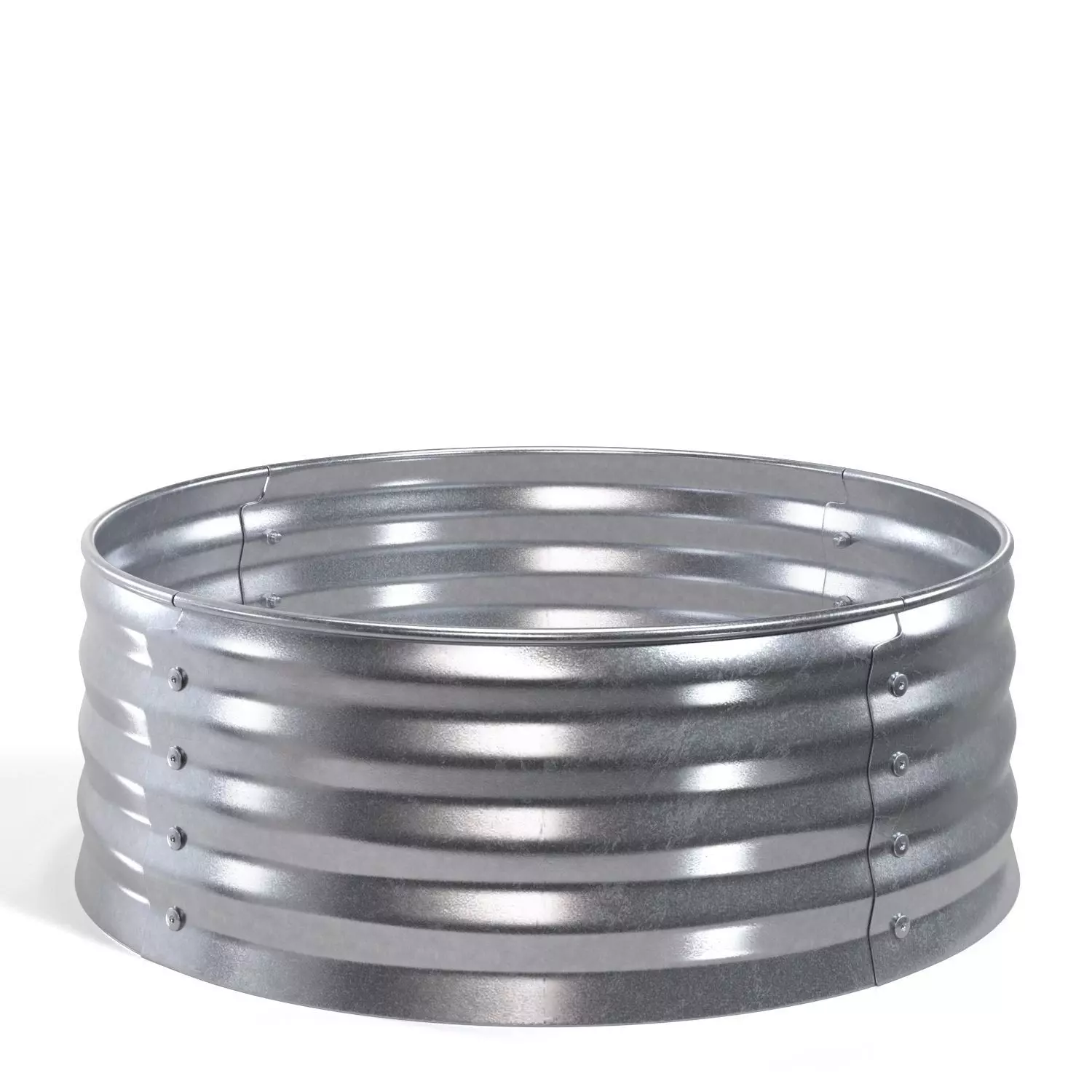 Backyard Creations 36 In Galvanized Steel Fire Ring PBR 3D model