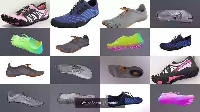 Water Shoes  3D Model Collection