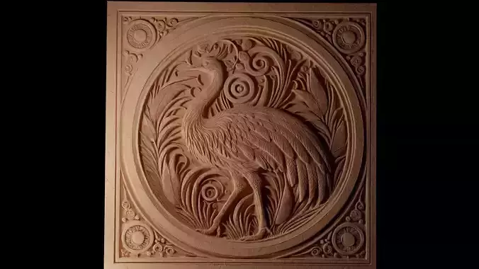 Rhea CNC 3d Print High Relief Sand Casting