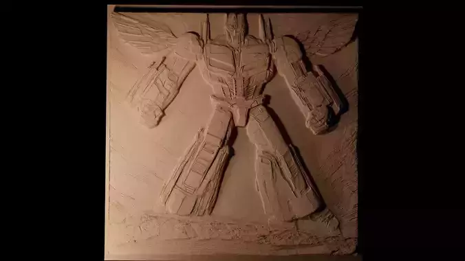 Optimus Prime CNC 3d Print High Relief Sand Casting