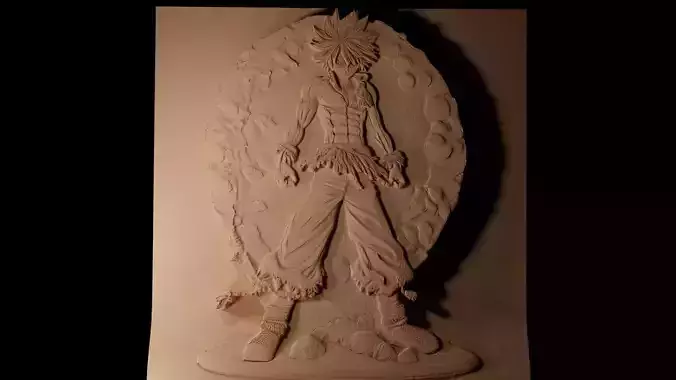 Natsu Dragneel CNC 3d Print High Relief Sand Casting