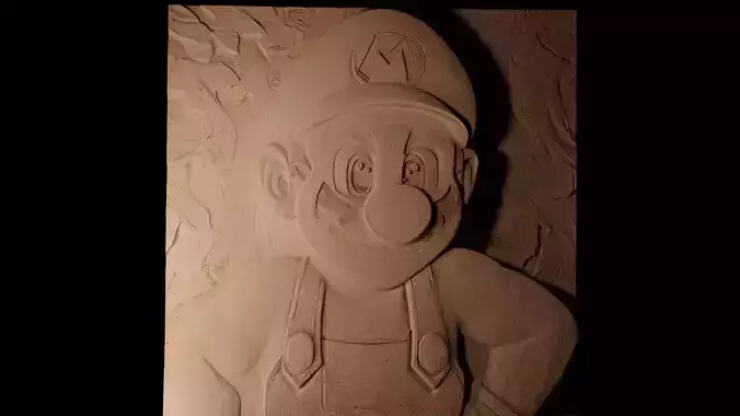 Mario CNC 3d Print High Relief Sand Casting