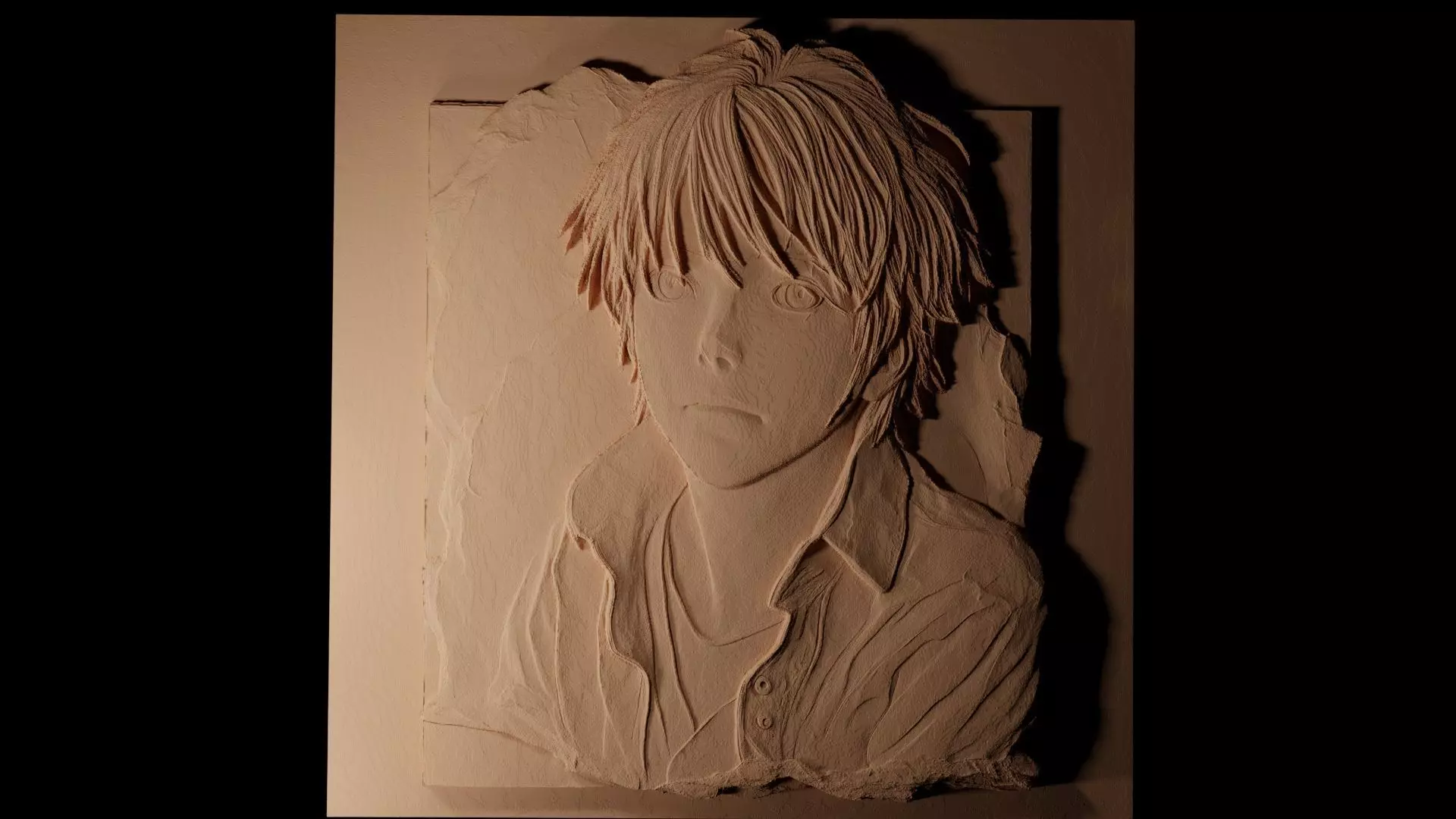 Makoto Shinkai CNC 3d Print High Relief Sand Casting 3D print model_0