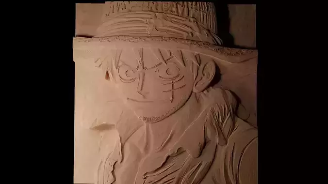 Luffy CNC 3d Print High Relief Sand Casting 3D print model