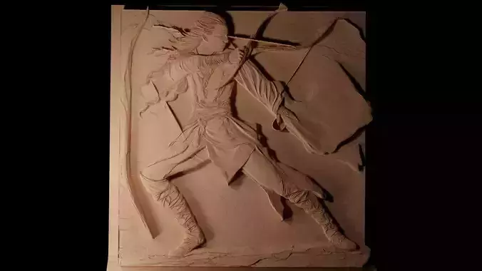 Legolas CNC 3d Print High Relief Sand Casting