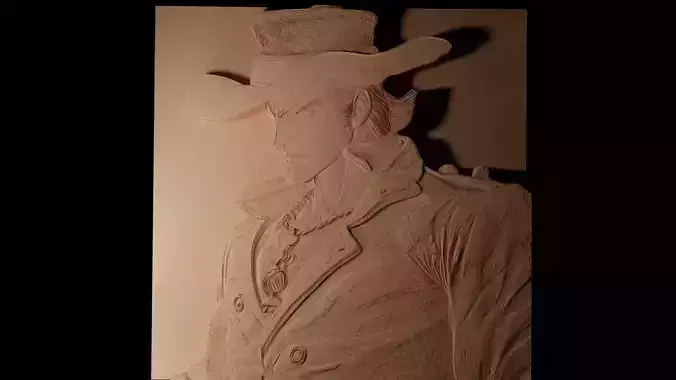Jotaro Kujo CNC 3d Print High Relief Sand Casting