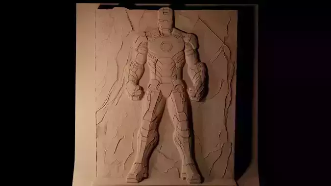 Iron Man CNC 3d Print High Relief Sand Casting