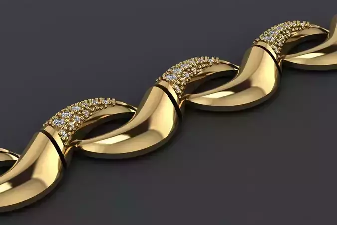 A luxury bracelet with gems