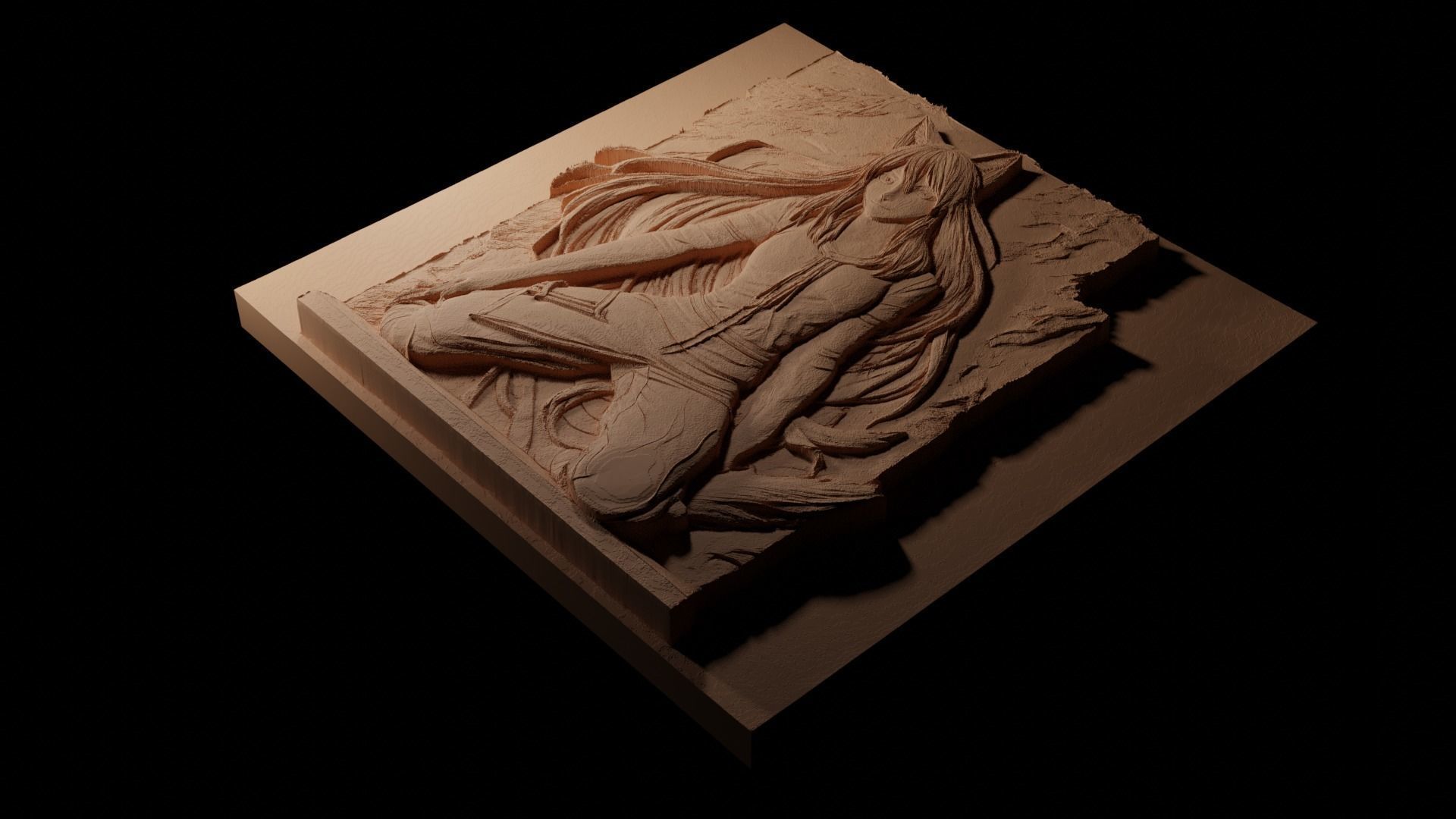 Holo CNC 3d Print High Relief Sand Casting 3D print model_1