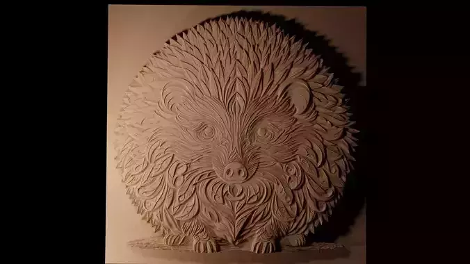 Hedgehog CNC 3d Print High Relief Sand Casting