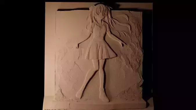 Haruhi Suzumiya CNC 3d Print High Relief Sand Casting