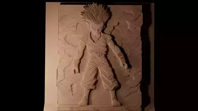 Gon Freecss CNC 3d Print High Relief Sand Casting