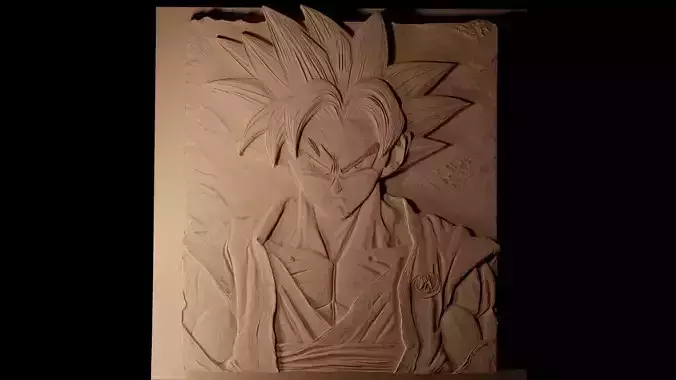 Goku CNC 3d Print High Relief Sand Casting