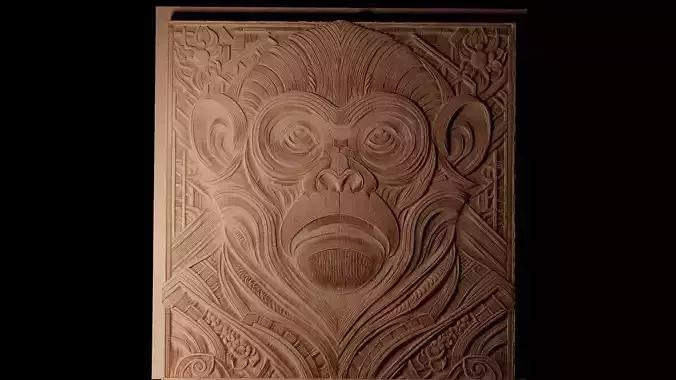 Gibbon CNC 3d Print High Relief Sand Casting
