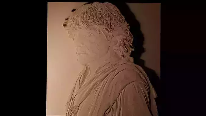 Frodo Baggins CNC 3d Print High Relief Sand Casting