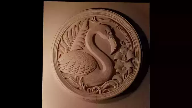 Flamingo CNC 3d Print High Relief Sand Casting