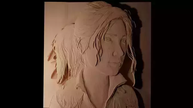 Ellie CNC 3d Print High Relief Sand Casting 3D print model Ellie CNC 3d Print High Relief Sand Casting 3D print model