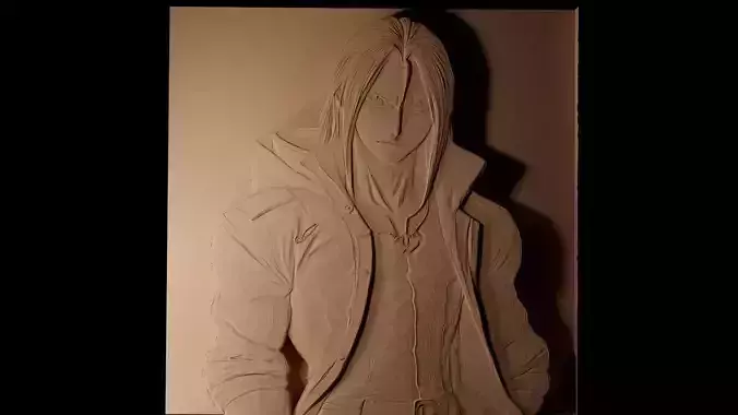 Edward Elric CNC 3d Print High Relief Sand Casting