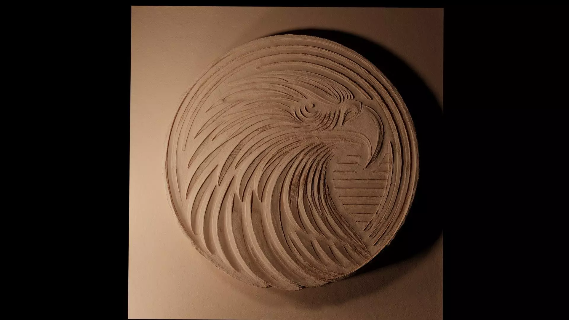 Eagle CNC 3d Print High Relief Sand Casting 3D print model_0