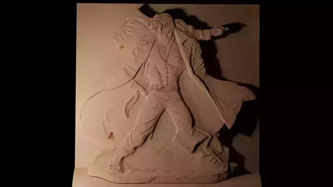 Dio Brando CNC 3d Print High Relief Sand Casting 3D print model