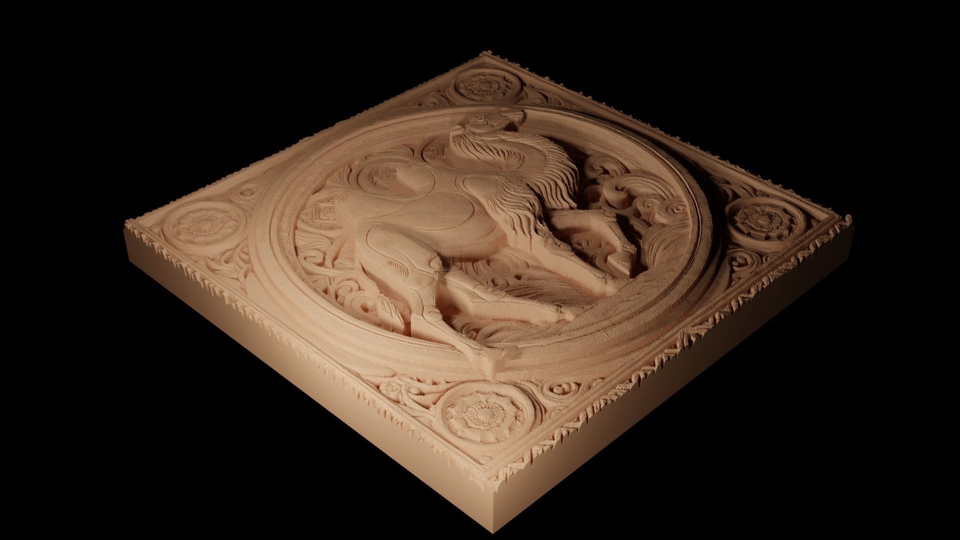 Camel CNC 3d Print High Relief Sand Casting 3D print model_2