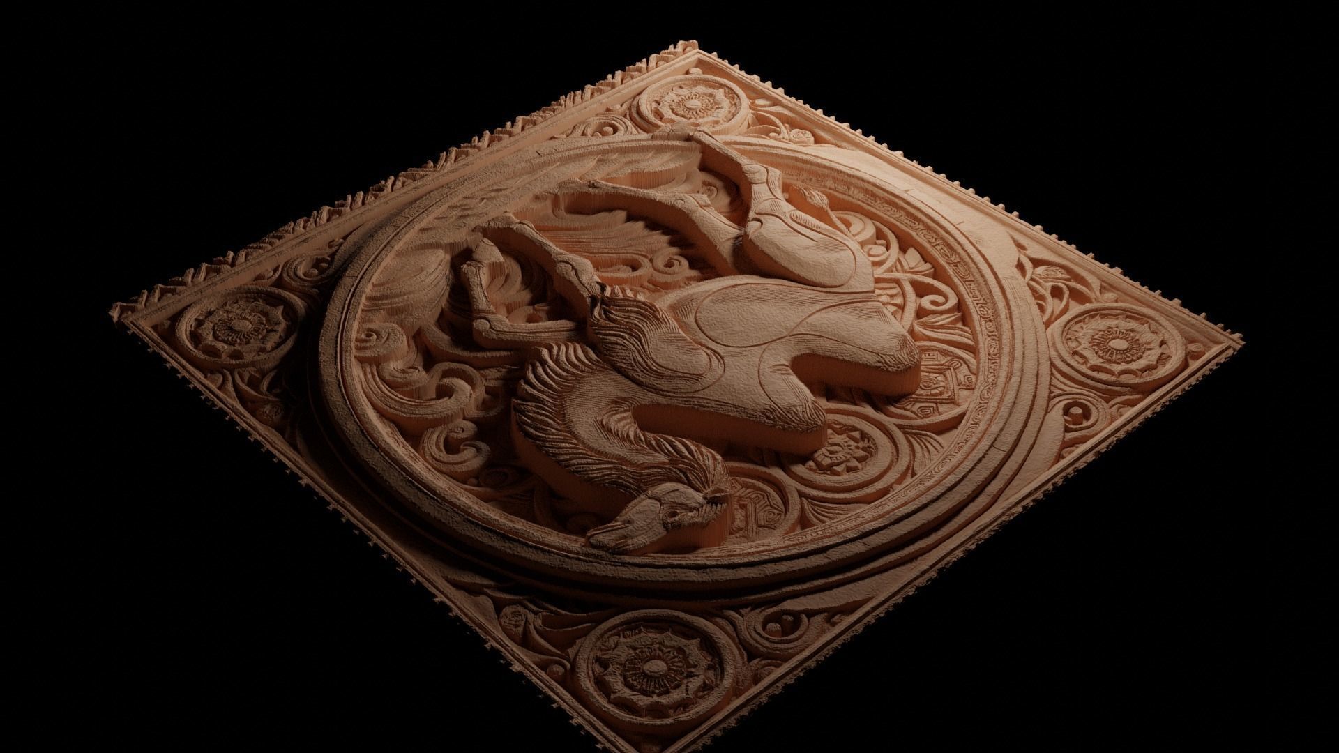 Camel CNC 3d Print High Relief Sand Casting 3D print model_3