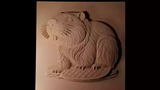 Beaver CNC 3d Print High Relief Sand Casting