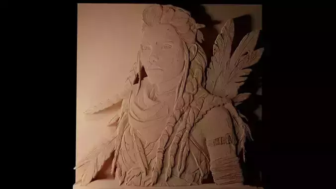 Aloy CNC 3d Print High Relief Sand Casting 3D print model