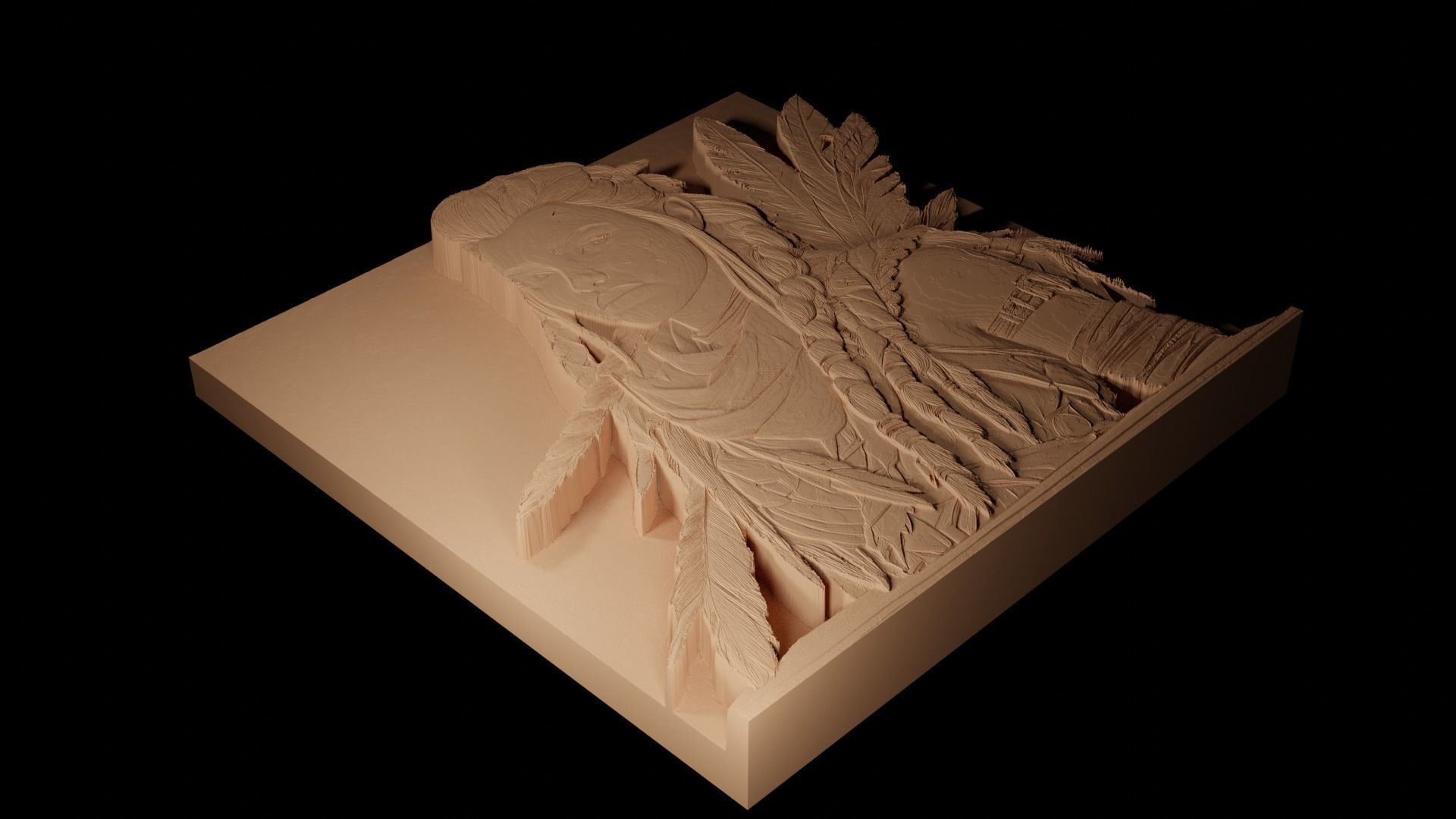 Aloy CNC 3d Print High Relief Sand Casting 3D print model_2