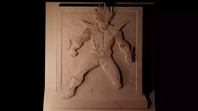 All Might CNC 3d Print High Relief Sand Casting