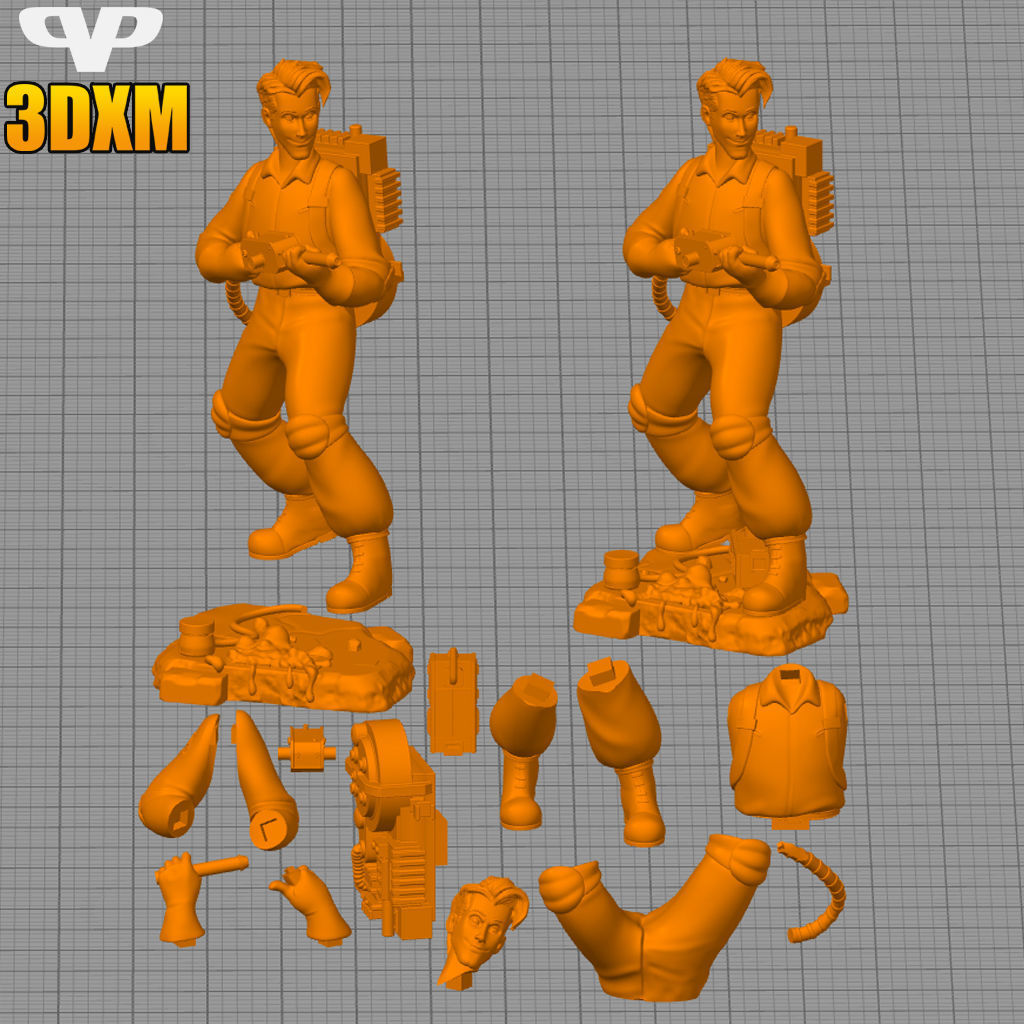 Peter Venkman STL for 3D Printing ChibiSTL 3DXM 3D print model_2