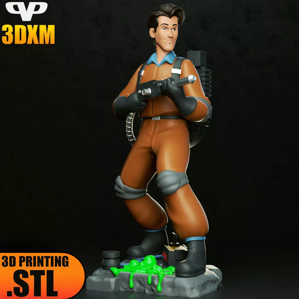 Peter Venkman STL for 3D Printing ChibiSTL 3DXM 3D print model_0