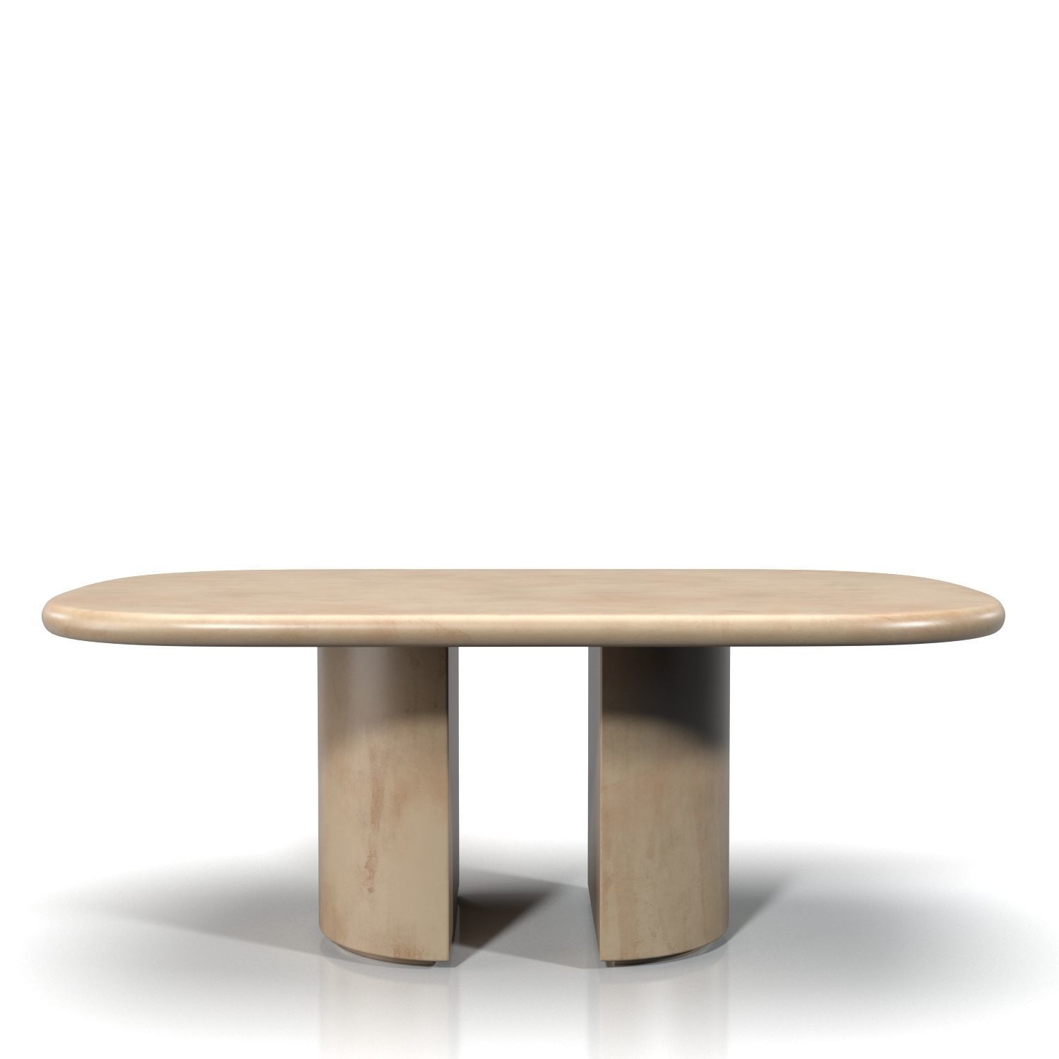 Knife Edge Dining Table  PBR 3D model_2