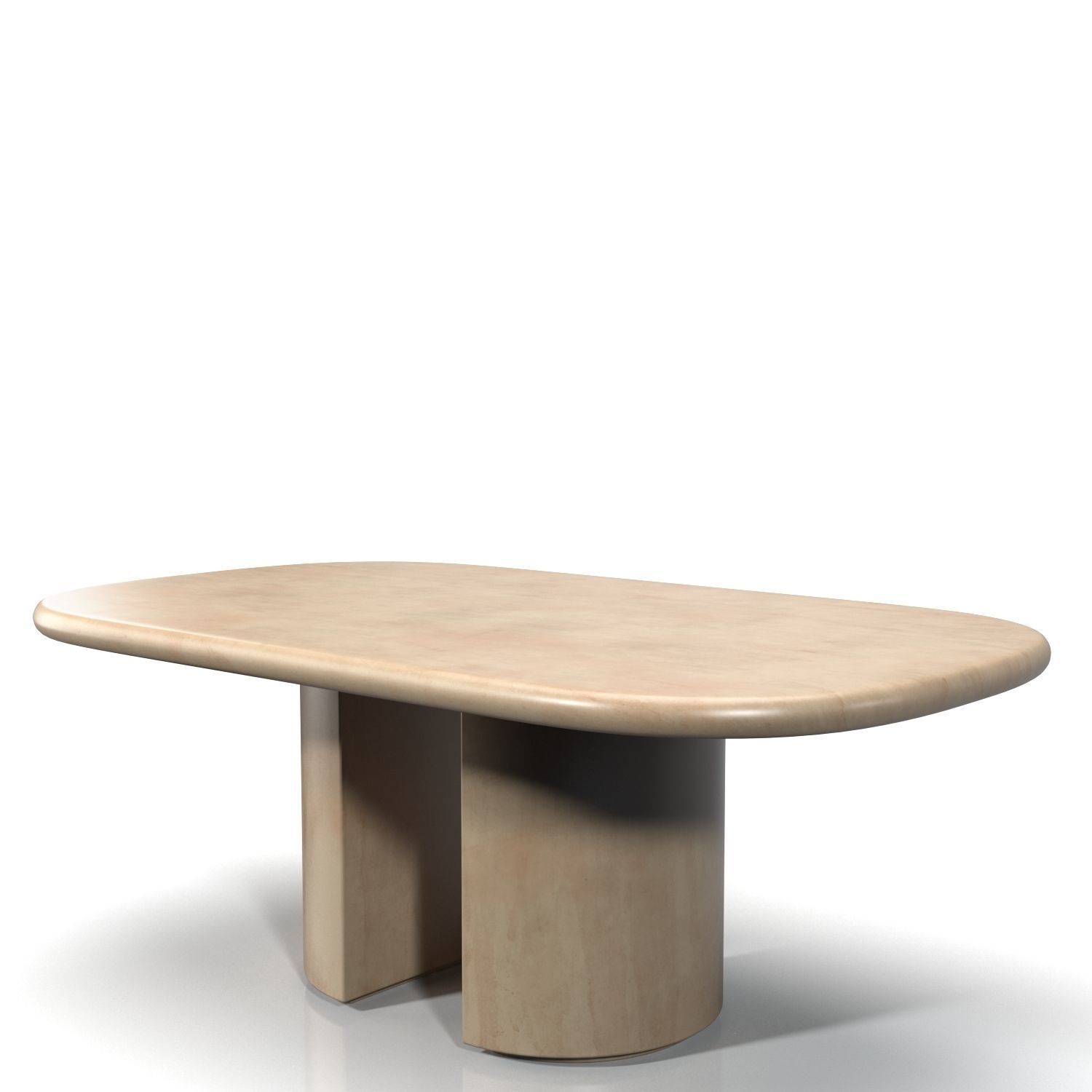 Knife Edge Dining Table  PBR 3D model_4