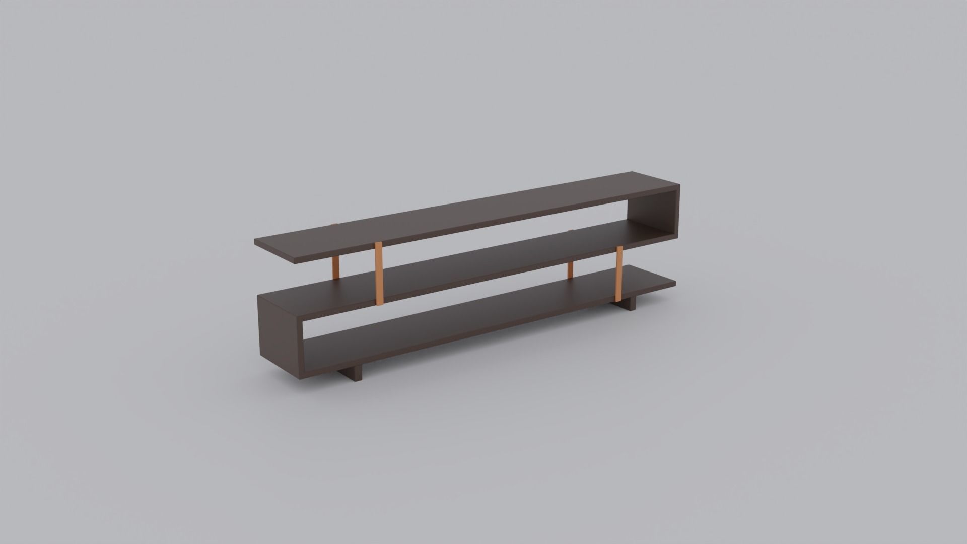 Low Poly Bookcases Pack Low-poly 3D model_4