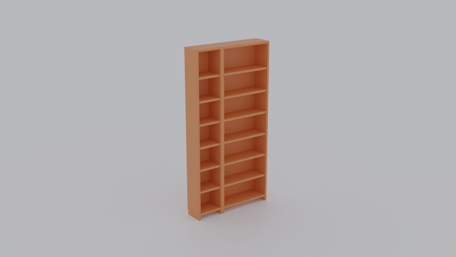 Low Poly Bookcases Pack Low-poly 3D model_7