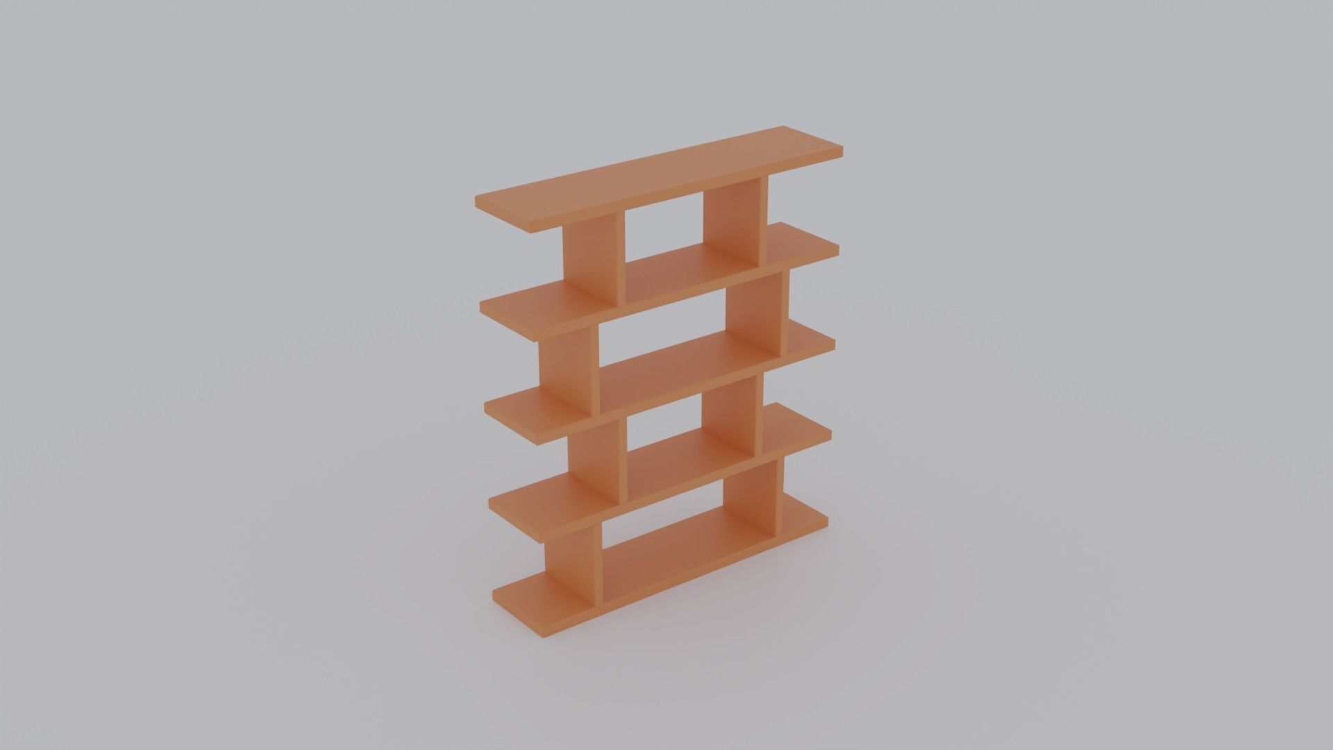 Low Poly Bookcases Pack Low-poly 3D model_1