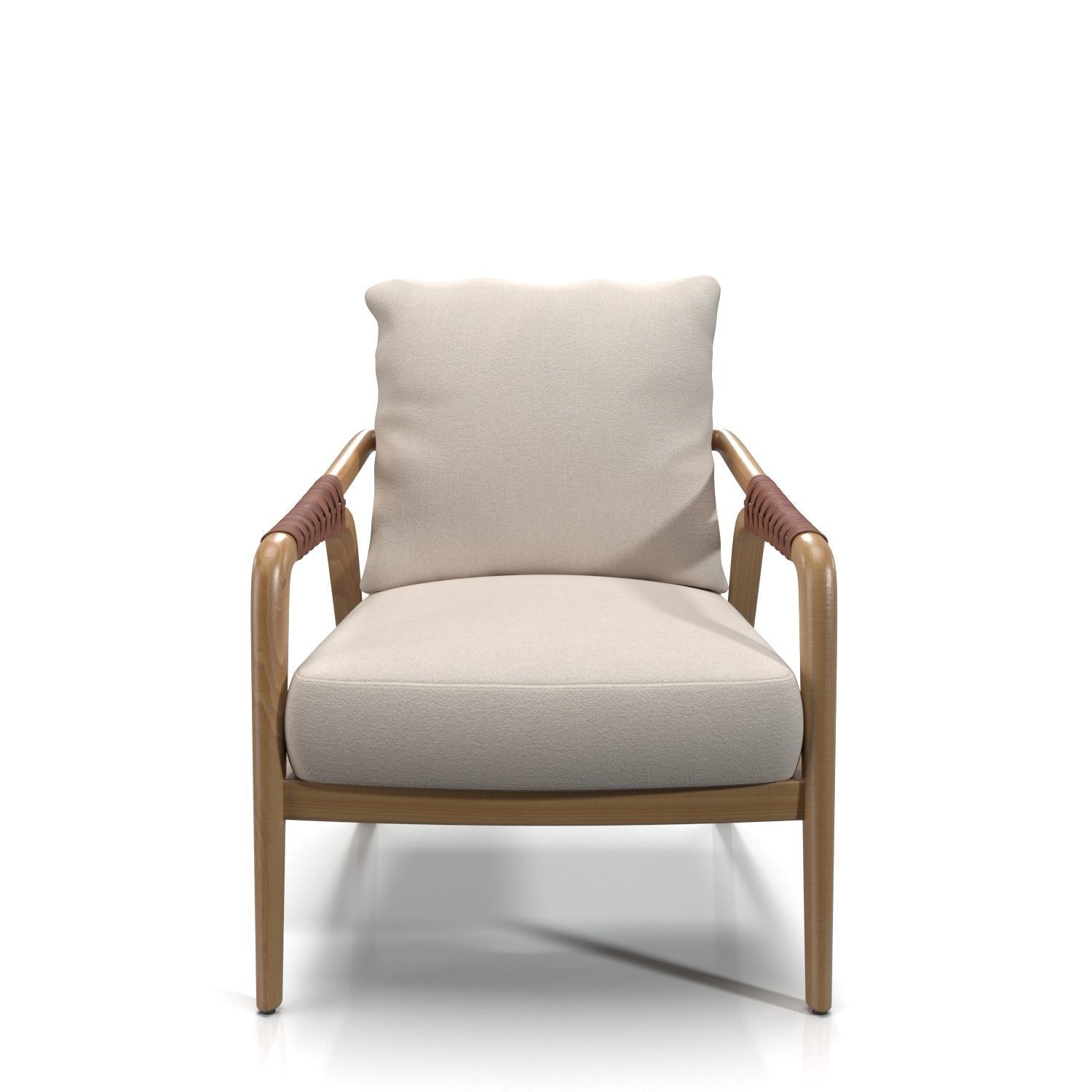 Knot Lounge Chair  PBR 3D model_2