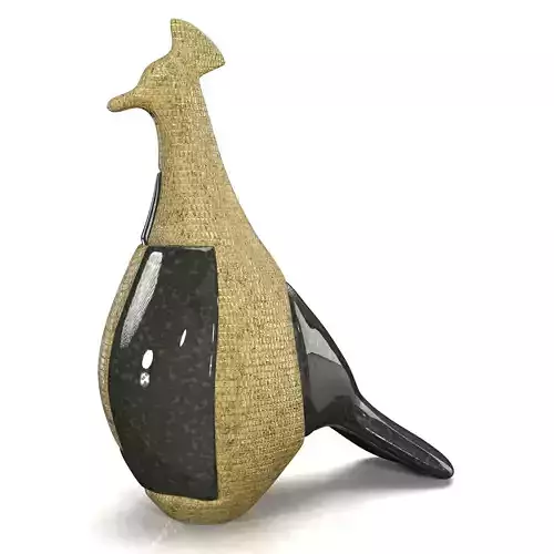 Marioni Pop Tall Peacock Ceramic Sculpture  PBR