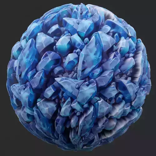 Stylized Crystal Seamless Texture